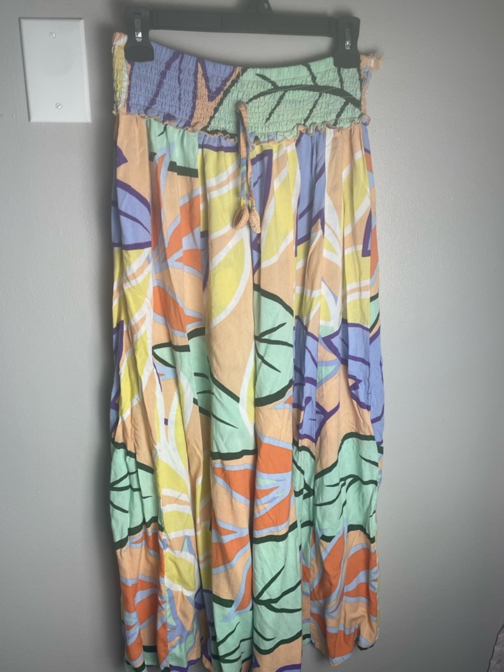 Boho Multi-Color Wide Leg Beach Pants